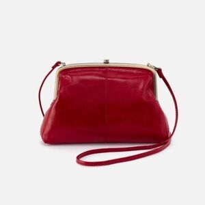 HOBO Red Leather Crossbody Bag